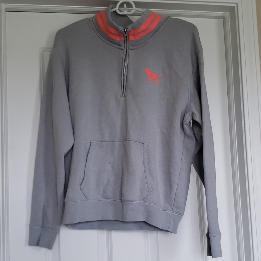 Victoria's Secret Pink Half Zip Hoodie